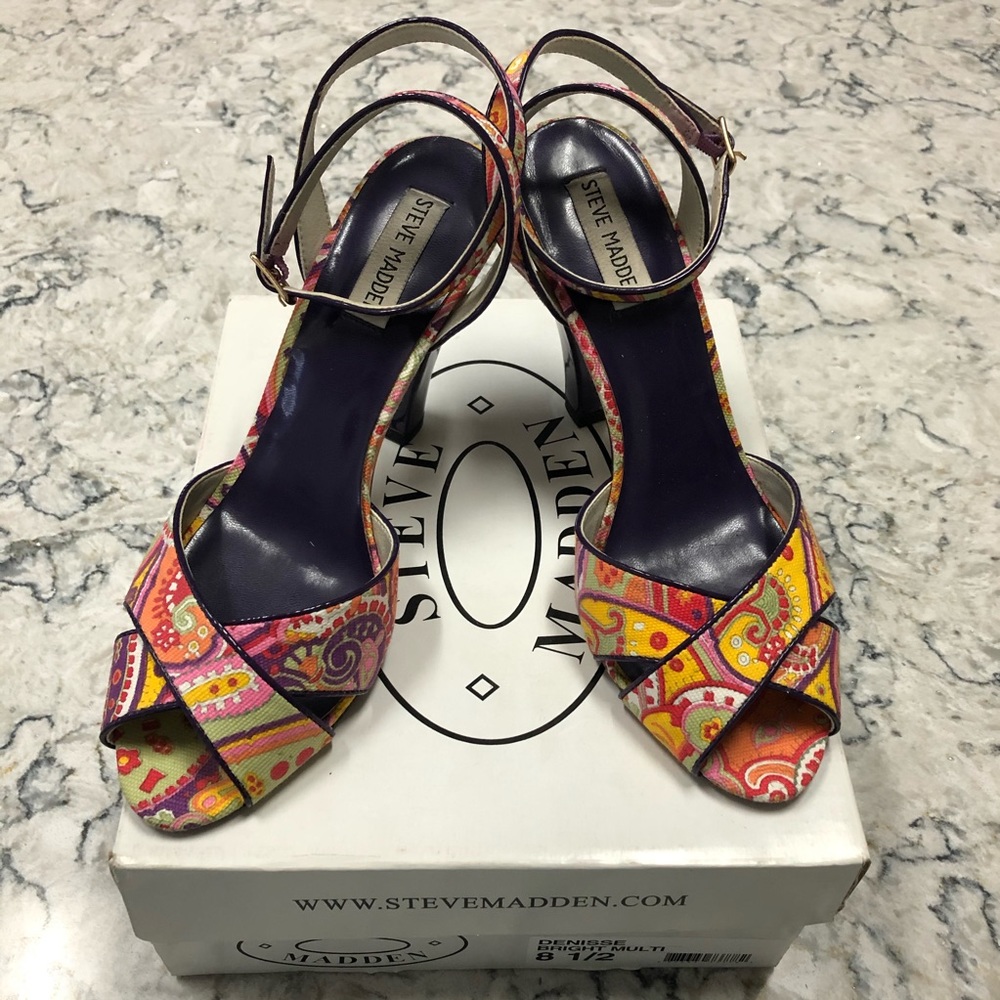 Steve Madden Denisse Bright Multi Color Shoes